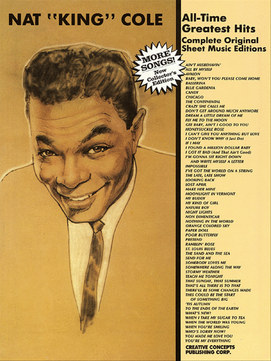 Nat King Cole – All Time Greatest Hits Piano, Vocal, Guitar scores gallery preview page 1