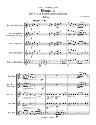 Elements for Saxophone Quartet