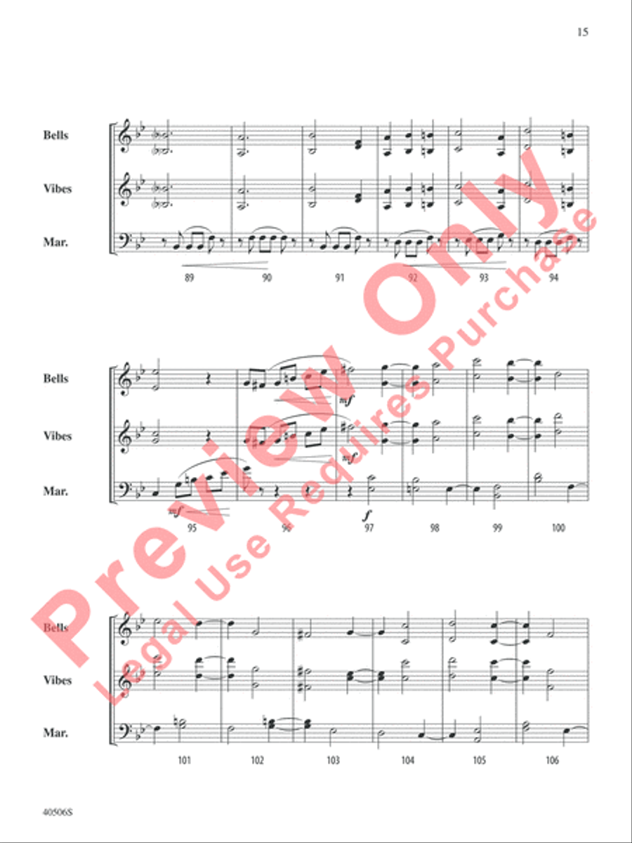 Classic Mallet Trios -- Tchaikovsky Small Ensemble scores gallery preview page 16