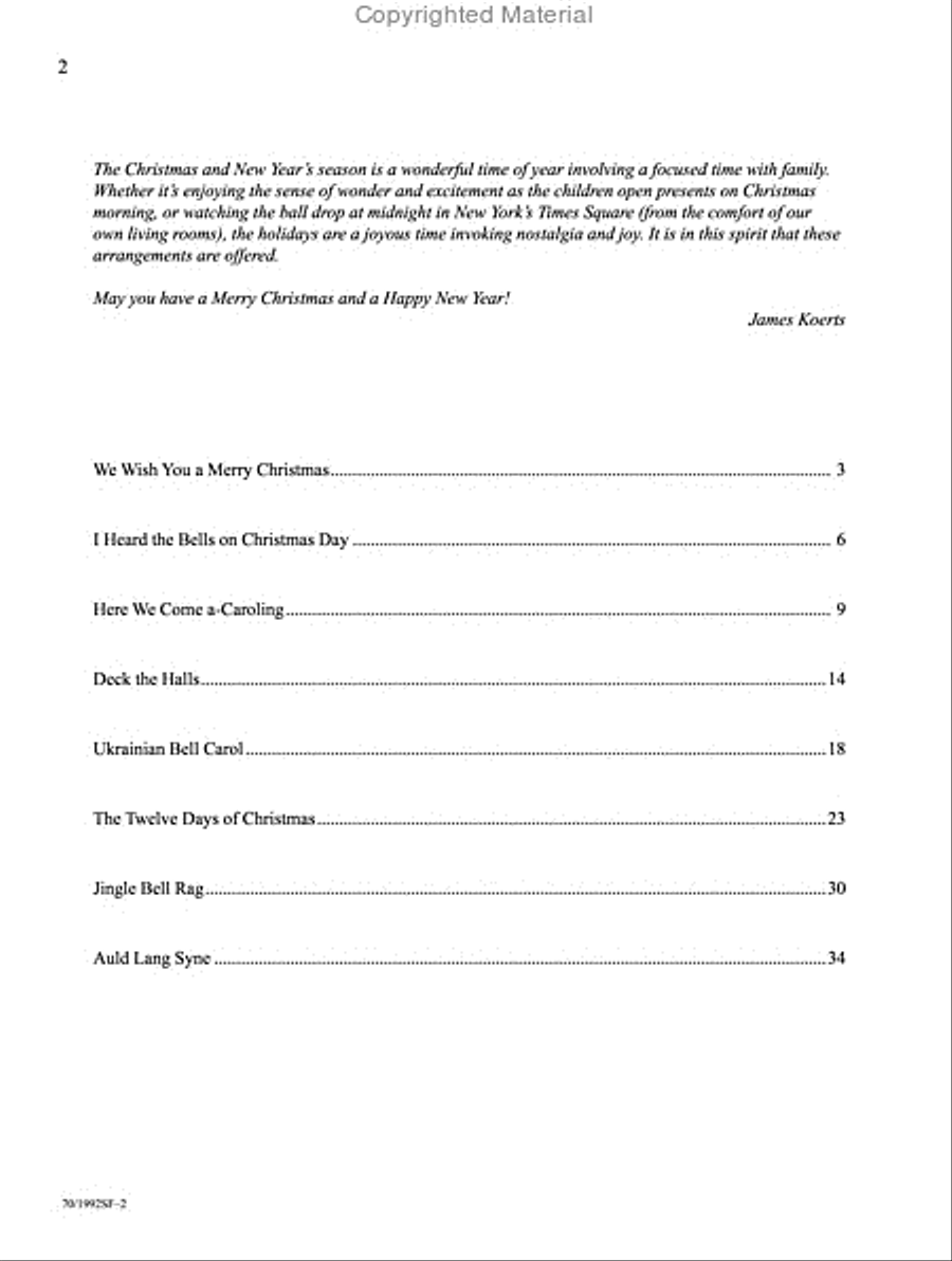 Merry Christmas and a Happy New Year! Piano Solo scores gallery preview page 2