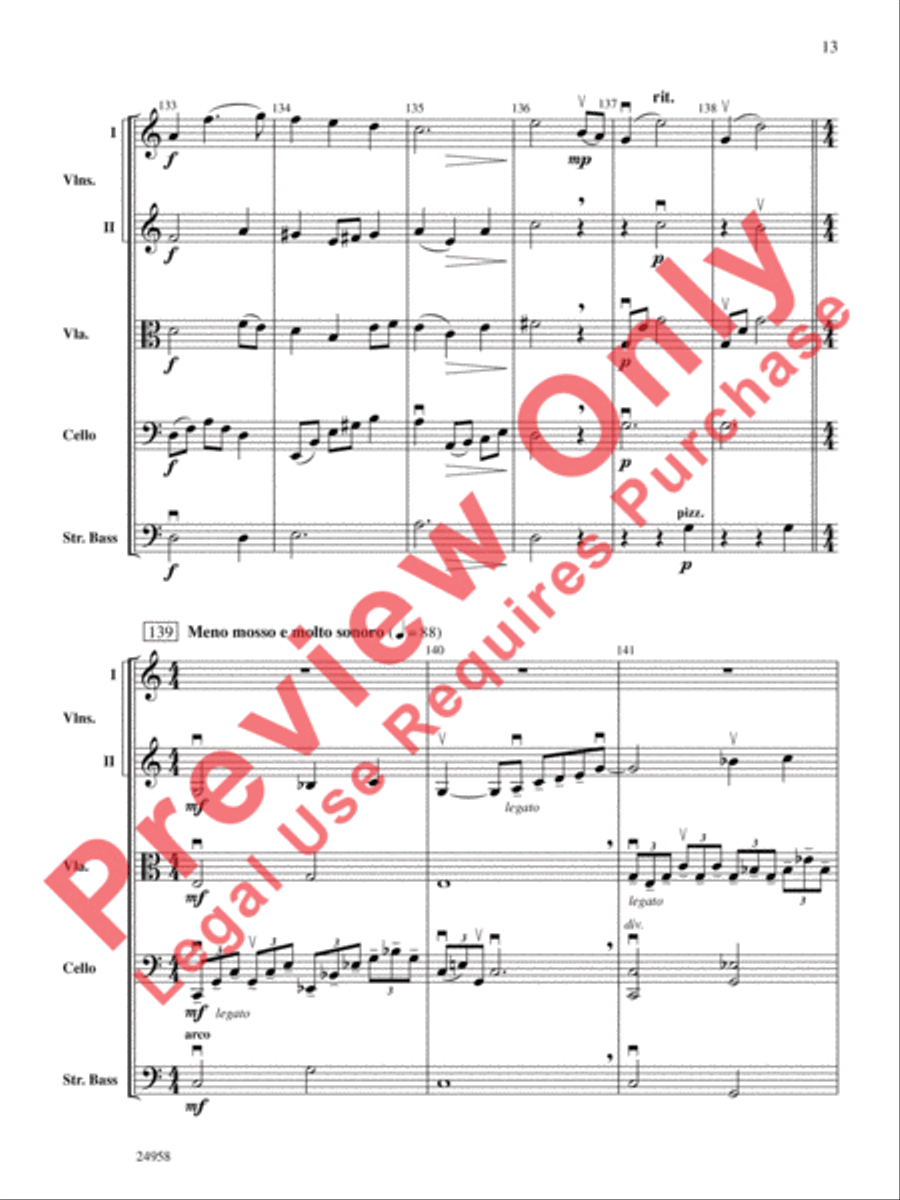 Dreams of a Midsummer Night String Orchestra scores gallery preview page 14