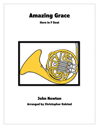 Book cover for Amazing Grace (Horn Duet)
