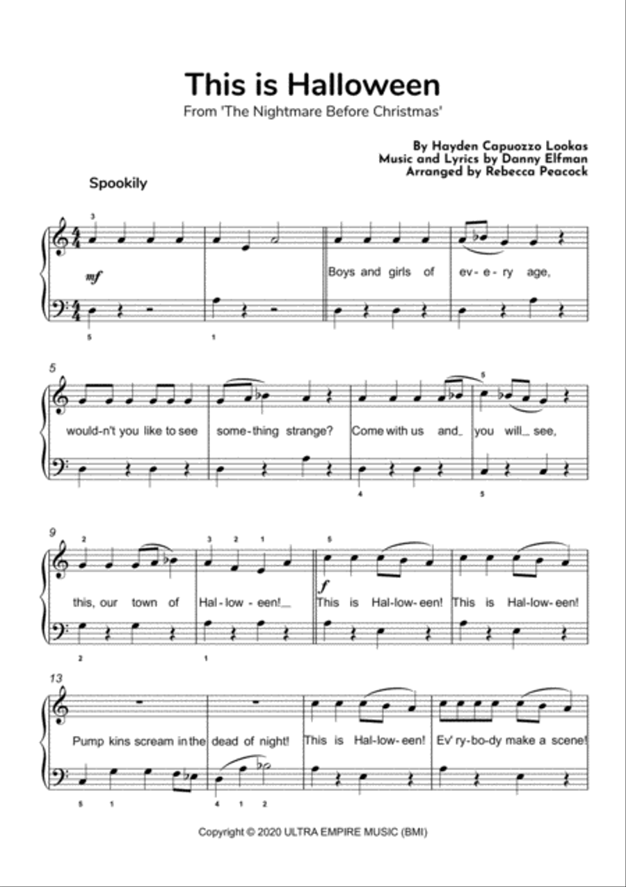 This Is Halloween Voice scores gallery preview page 2