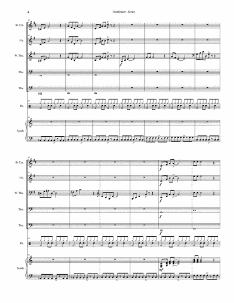 Pathfinder from Space Probes Small Ensemble scores gallery preview page 4