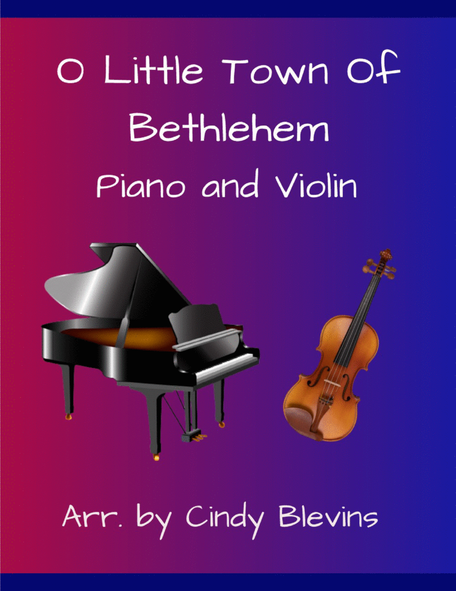 O Little Town of Bethlehem, for Piano and Violin Violin Solo scores gallery preview page 1