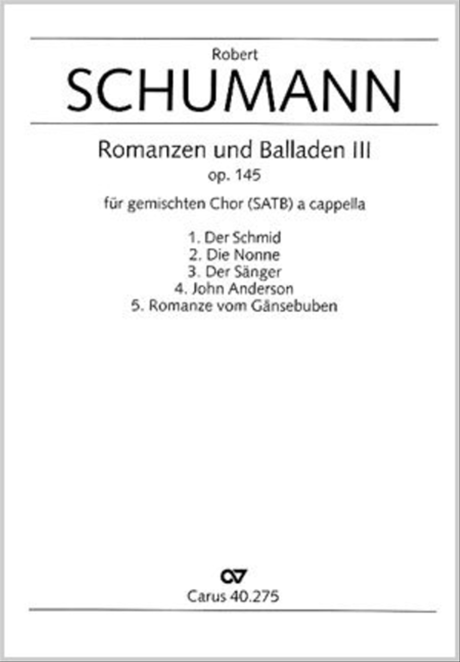 Romanzen und Balladen III op. 145 Choir scores gallery preview page 1