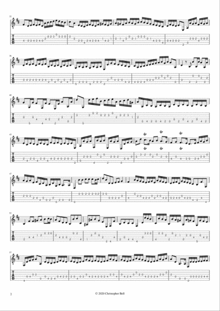 Ricercar No. 3 Classical Guitar scores gallery preview page 2