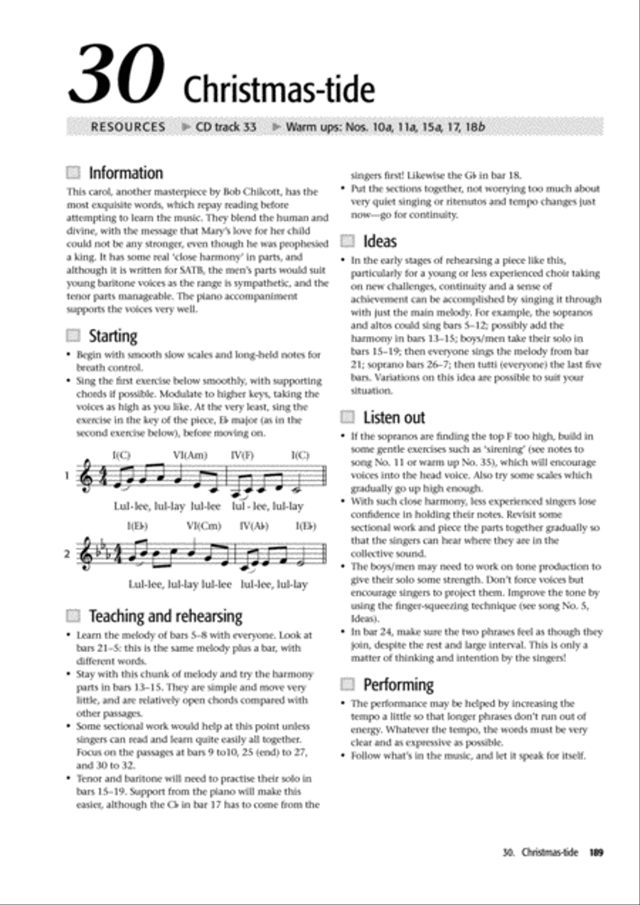 Voiceworks at Christmas Unison Choir scores gallery preview page 35