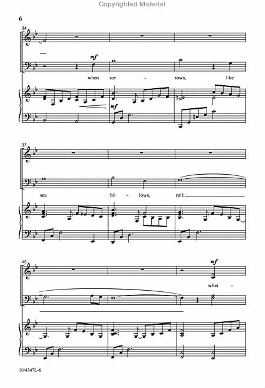 In His Presence 4-Part scores gallery preview page 5