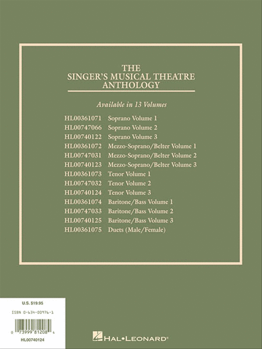 The Singer's Musical Theatre Anthology – Volume 3 Tenor Voice scores gallery preview page 3