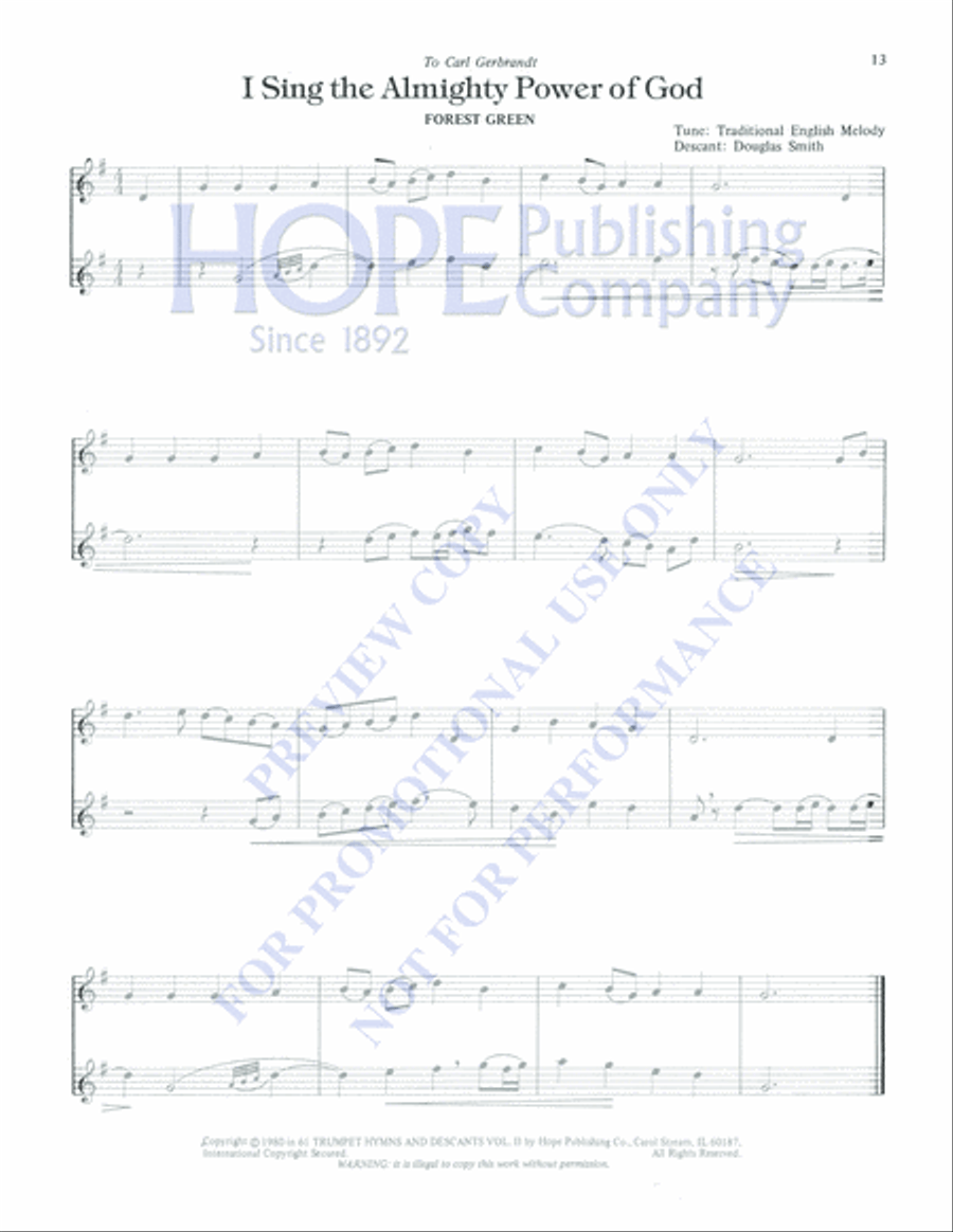 61 Trumpet Hymns and Descants, Vol. 2 Trumpet Solo scores gallery preview page 15