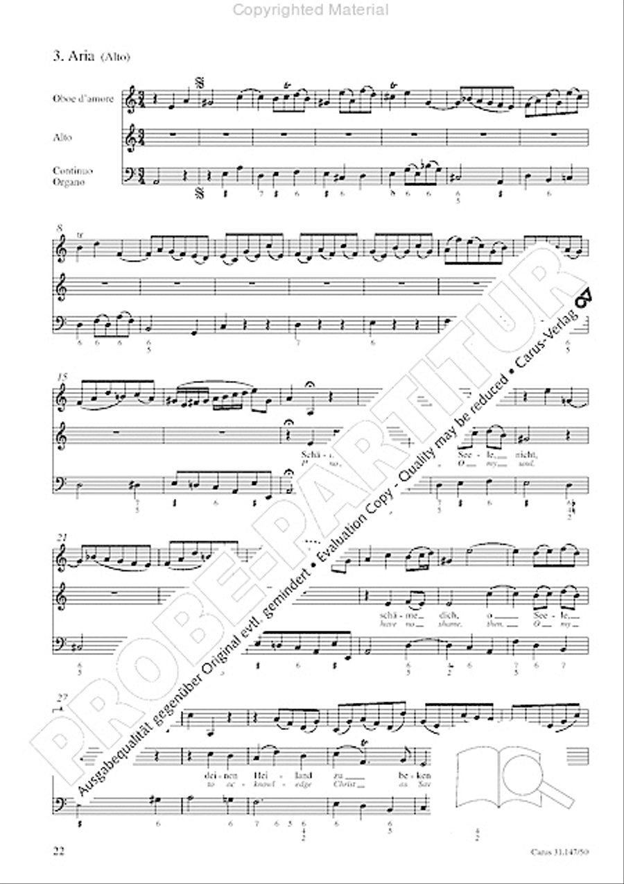 Heart and mouth and thought and action (Herz und Mund und Tat und Leben) (Herz und Mund und Tat und Leben) 4-Part scores gallery preview page 24