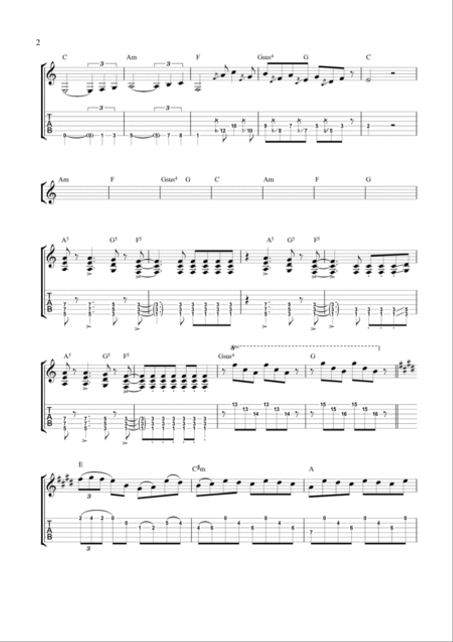 Kid Electric Guitar scores gallery preview page 2