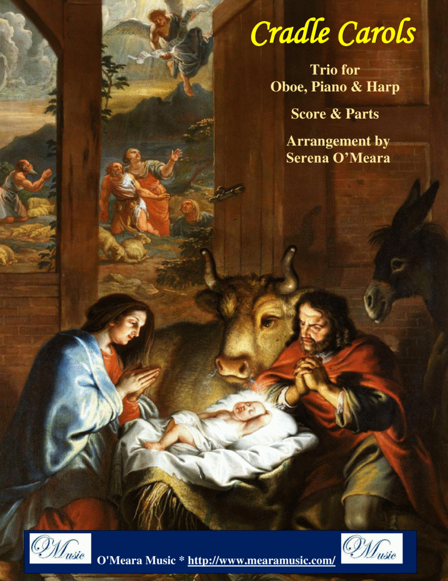 Cradle Carols, Trio for Oboe, Pedal Harp and Piano Pedal Harp scores gallery preview page 1