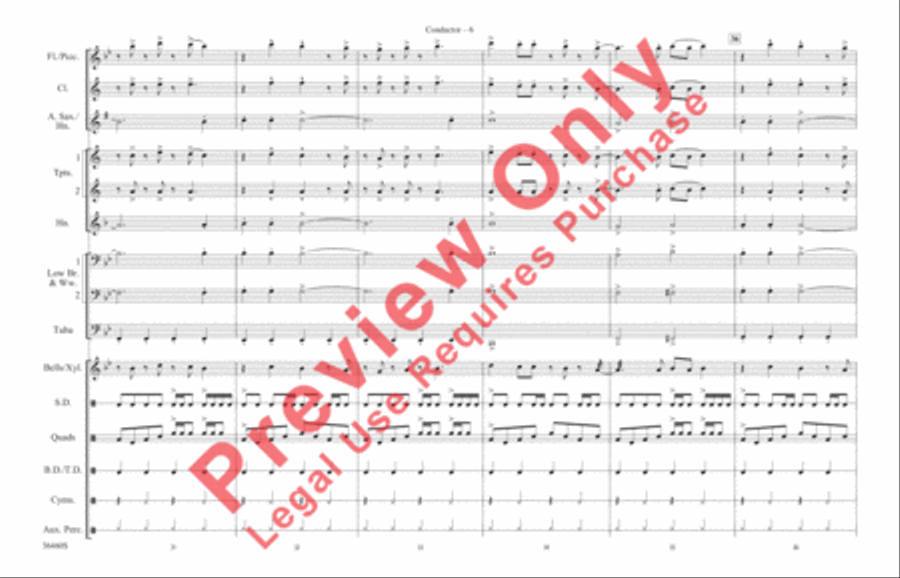Separate Ways (Worlds Apart) Marching Band scores gallery preview page 7