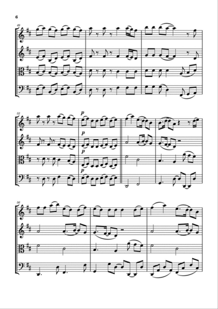 1 Step Forward, 3 Steps Back String Quartet scores gallery preview page 6
