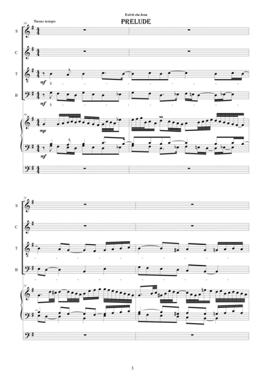 Exivit cum Jesu - Motet for Choir SATB and organ image number null