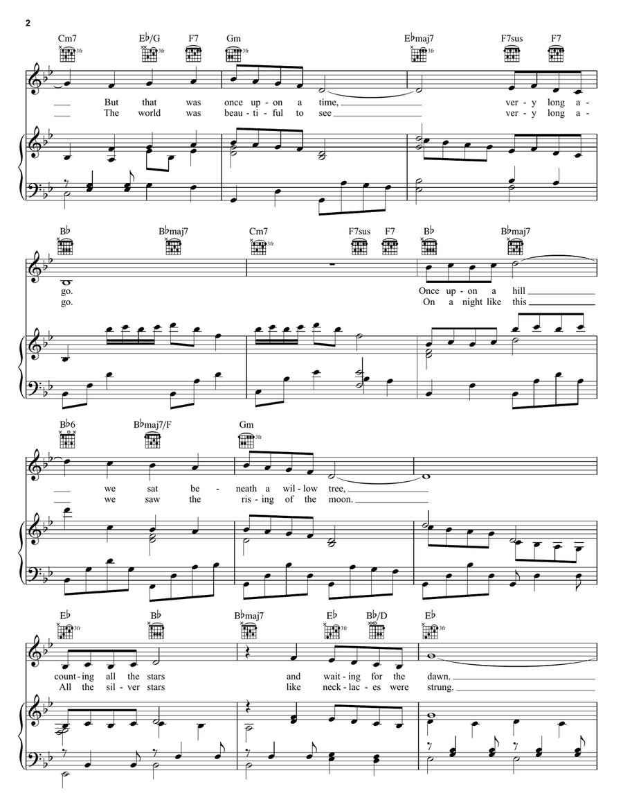 Once Upon A Time Piano, Vocal, Guitar scores gallery preview page 2