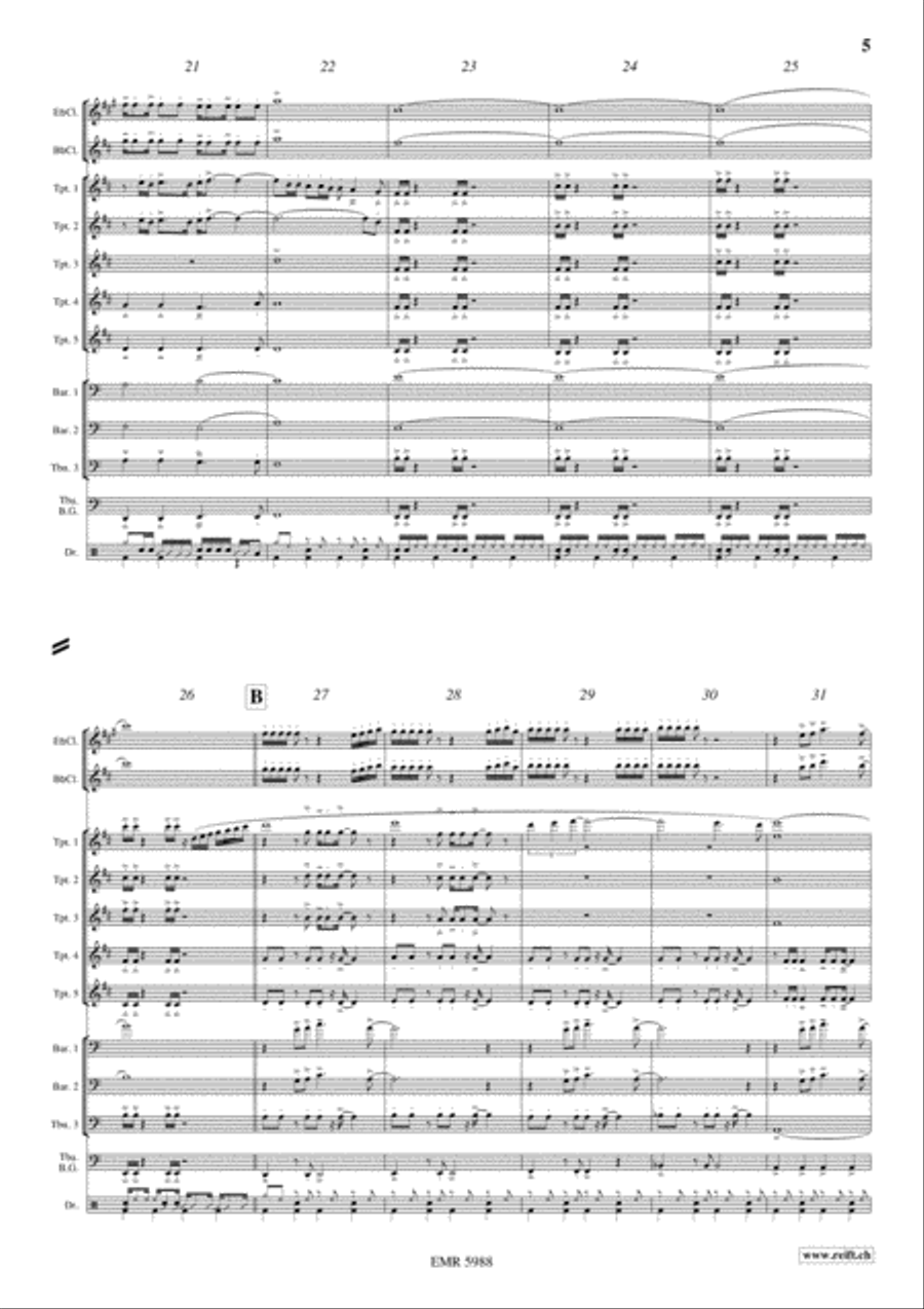 Gonna Fly Now Bass Guitar scores gallery preview page 6