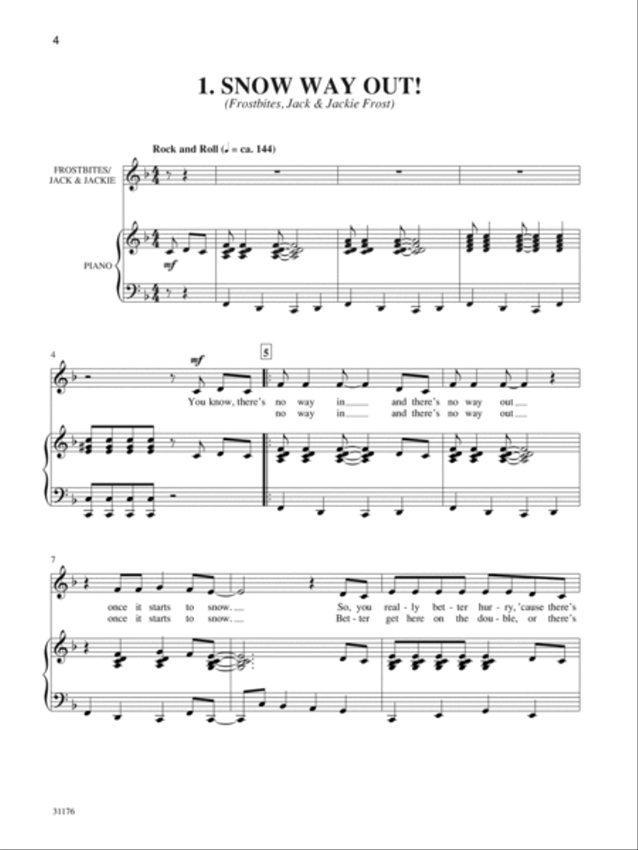 Snow Way Out! A Vacation in Winter's Wonderland Voice scores gallery preview page 3