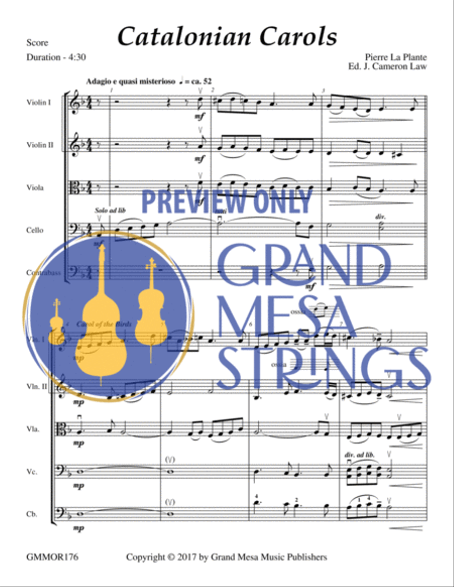 Catalonian Carols String Orchestra scores gallery preview page 2
