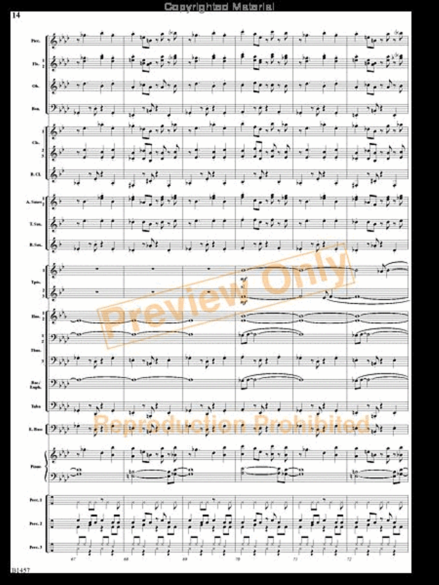 We Wish You a Mambo Christmas Concert Band scores gallery preview page 13