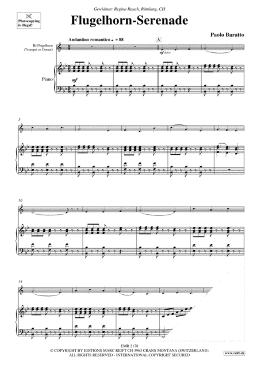 Flugelhorn-Serenade Cornet scores gallery preview page 4