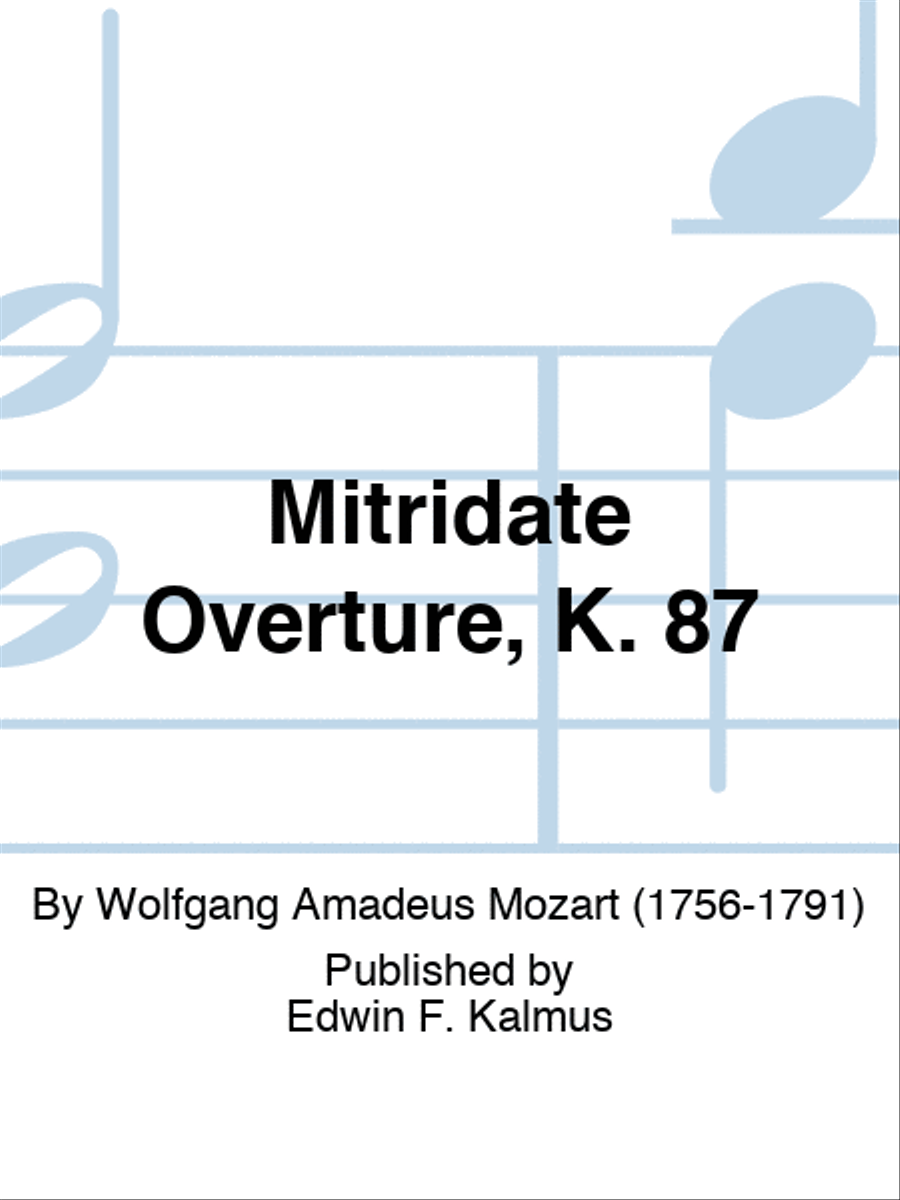 Mitridate Overture, K. 87 Set of Parts scores gallery preview page 1