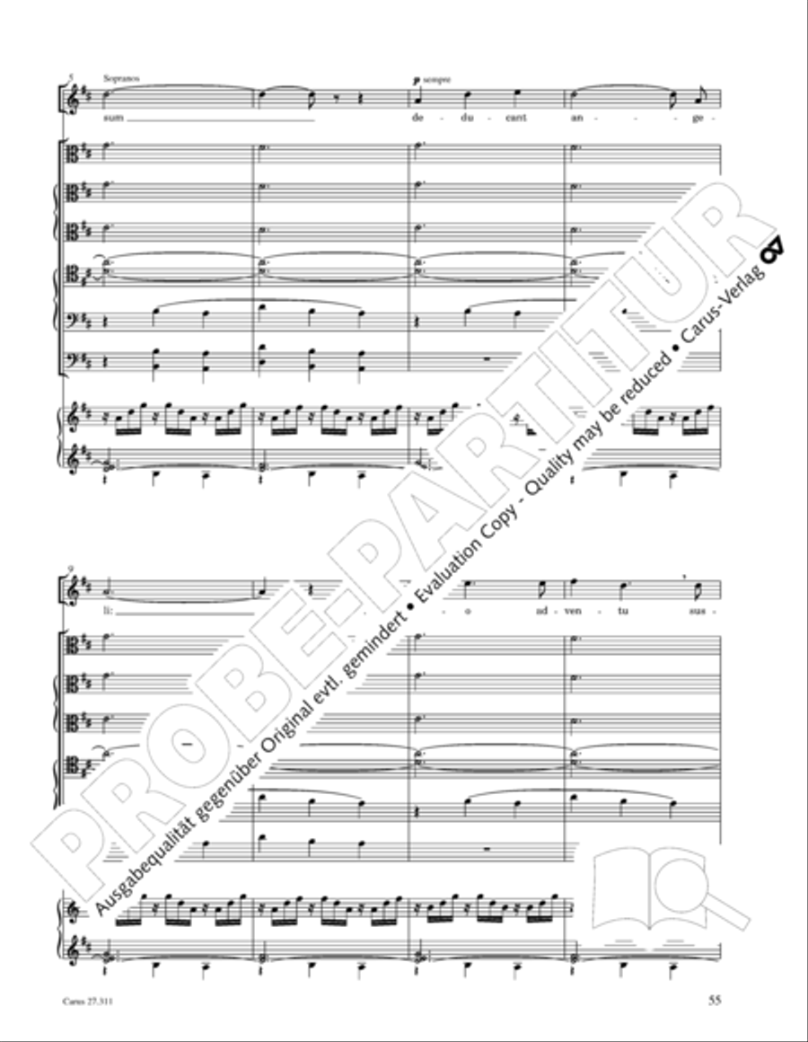 Requiem - church version (Requiem. Fassung mit kleinem Orchester) 4-Part scores gallery preview page 71