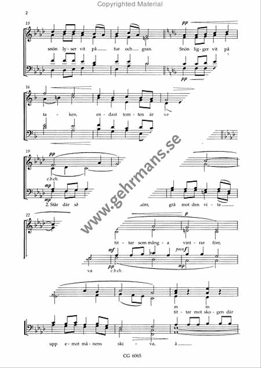 Tomten 4-Part scores gallery preview page 3