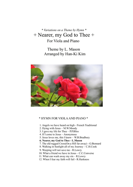 Nearer my God to Thee (For Viola and Piano) image number null