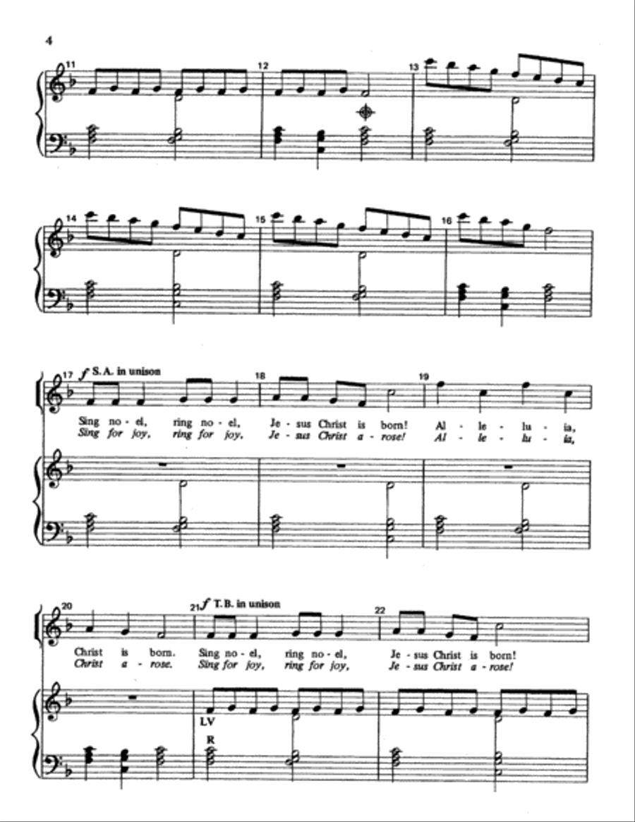 Seasonal Procession Choir scores gallery preview page 4