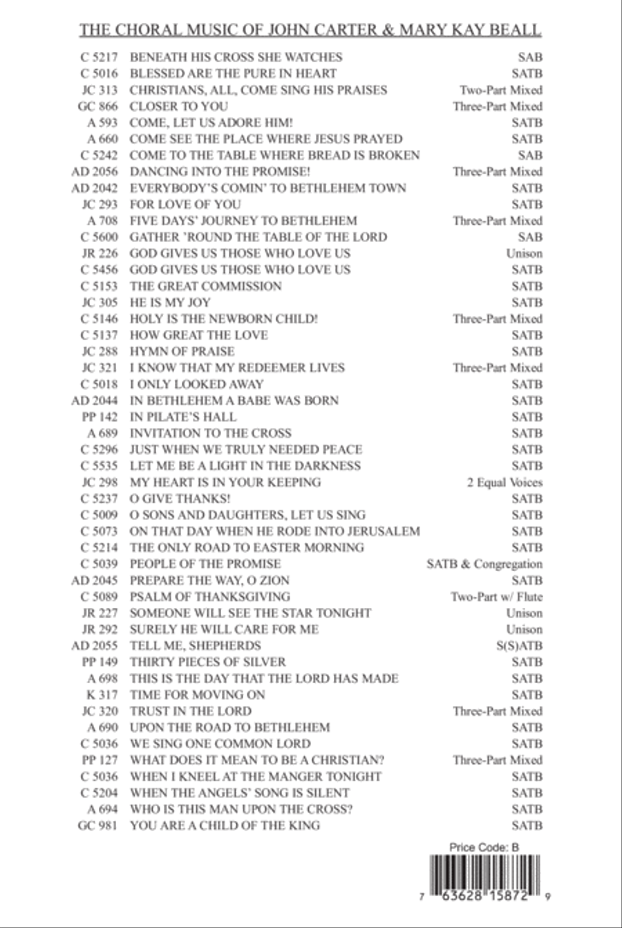 Holy Spirit, Hope and Healer 3-Part scores gallery preview page 8
