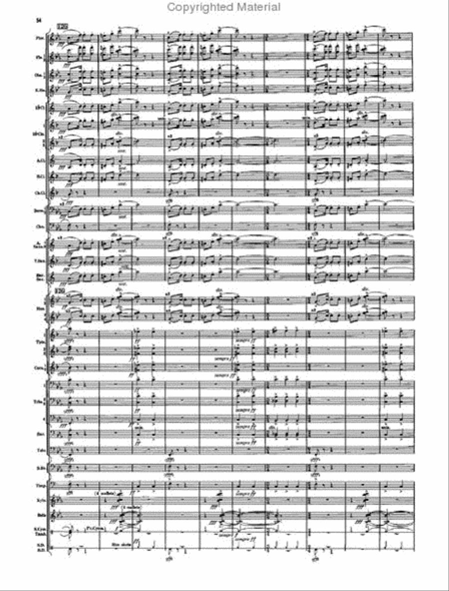 Armenian Dances, Part II Concert Band scores gallery preview page 52