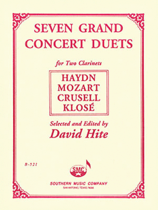 Book cover for Seven Grand Concert Duets