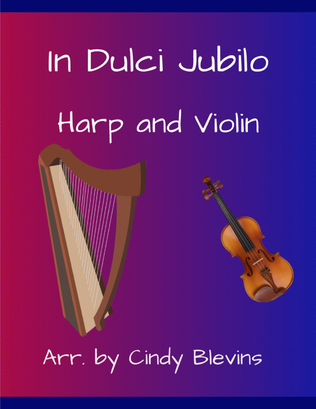 Book cover for In Dulci Jubilo, for Harp and Violin