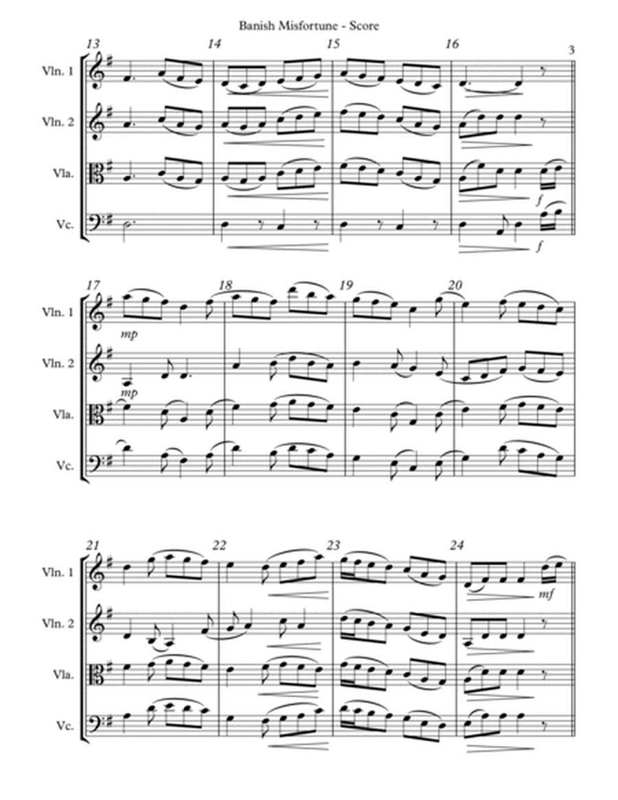 Banish Misfortune for String Quartet image number null