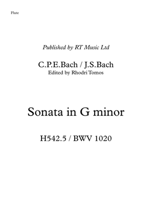 Bach BWV1020 / CPE Bach H542.5 - Sonata in G minor - solo parts