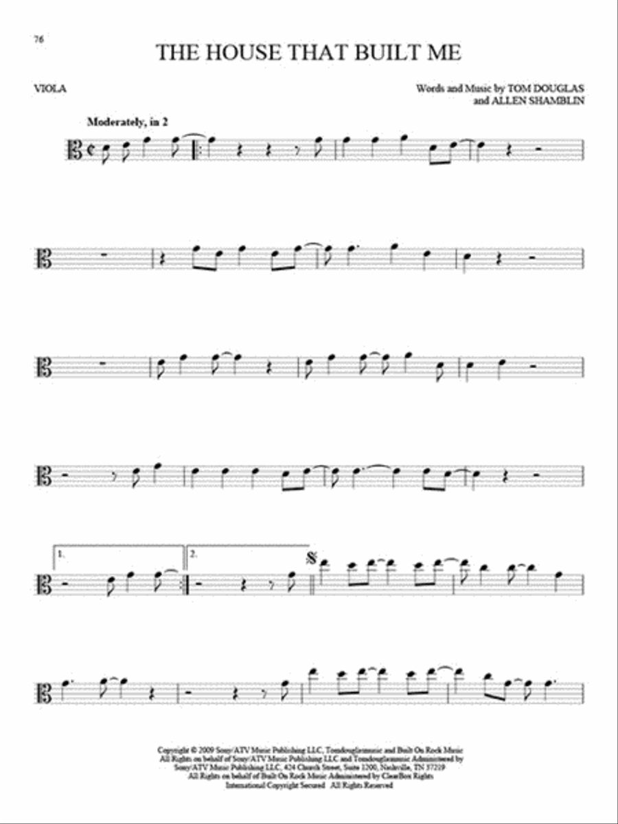 101 Hit Songs Viola Solo scores gallery preview page 4