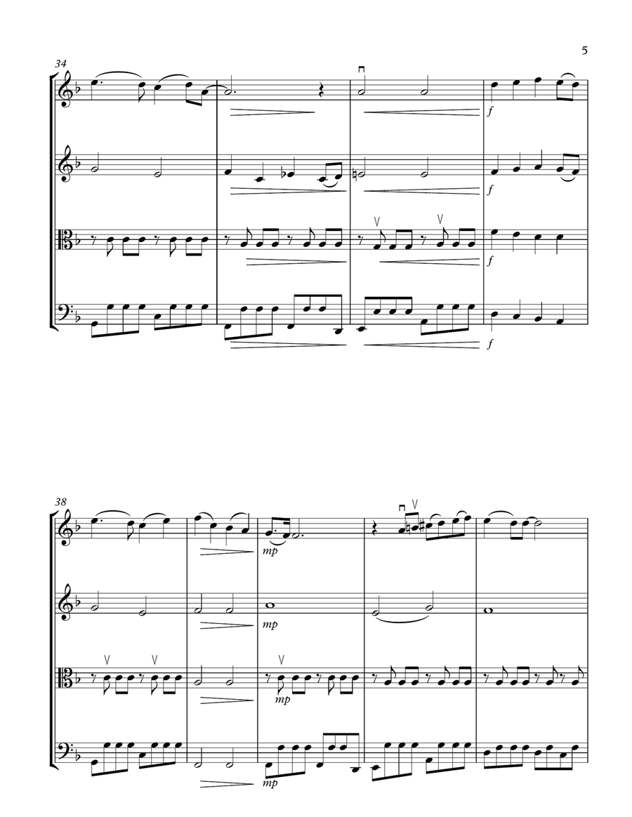 Yesterday String Quartet scores gallery preview page 5