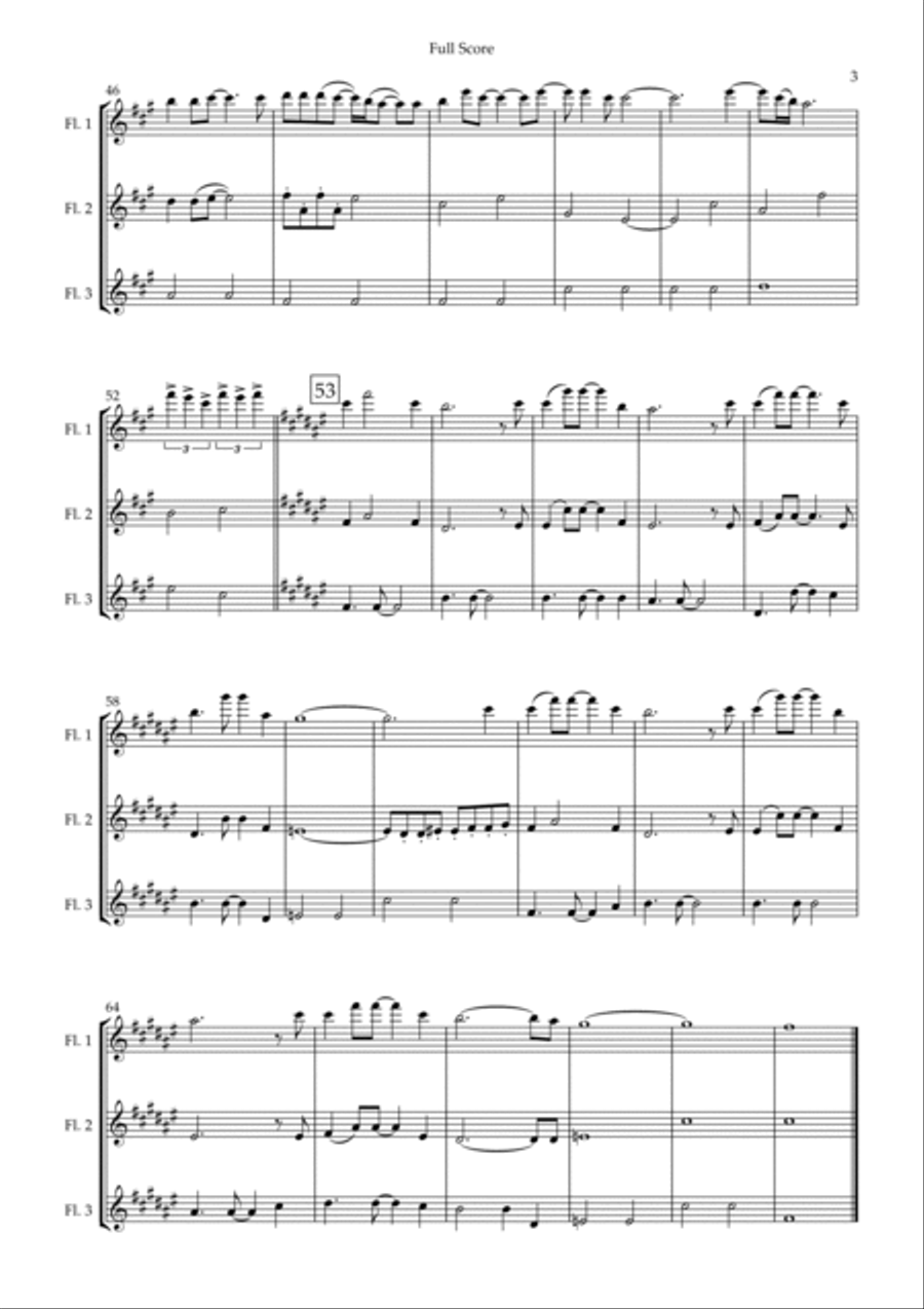 You'll Be In My Heart Woodwind Trio scores gallery preview page 3