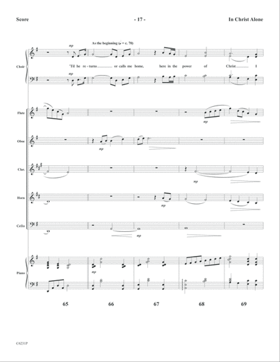 In Christ Alone with Cornerstone Choir scores gallery preview page 19