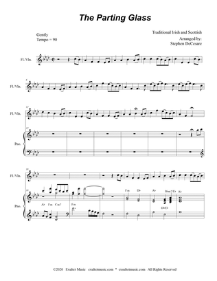 The Parting Glass (for Flute or Violin solo and Piano)
