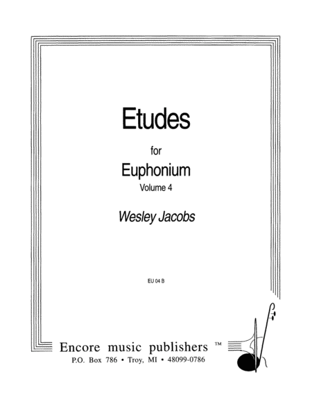 Etudes for Euphonium, Vol. 4