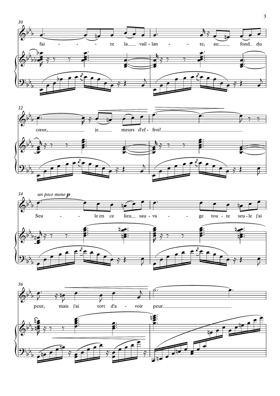Je dis que rien ne m'épouvante (Micaëla's Aria) - Carmen Soprano Voice scores gallery preview page 4