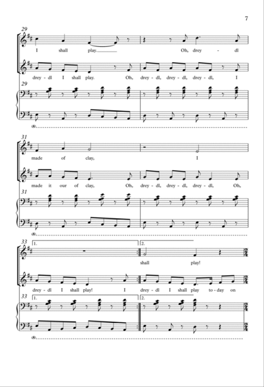 Hanukkah, Hanukkah, Happy Holiday TB scores gallery preview page 6