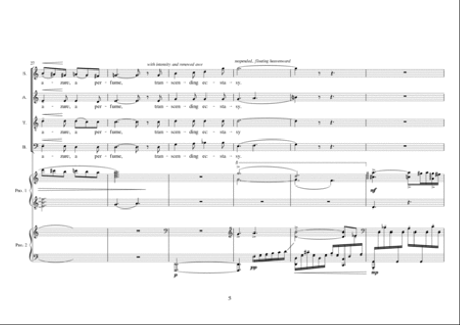 A Something in a Summer's Day 4-Part scores gallery preview page 6