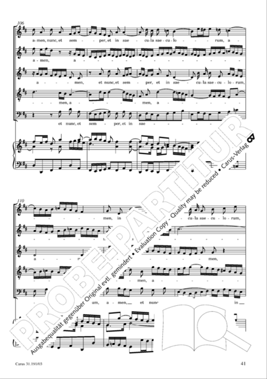 Gloria in excelsis Deo SSATB scores gallery preview page 42