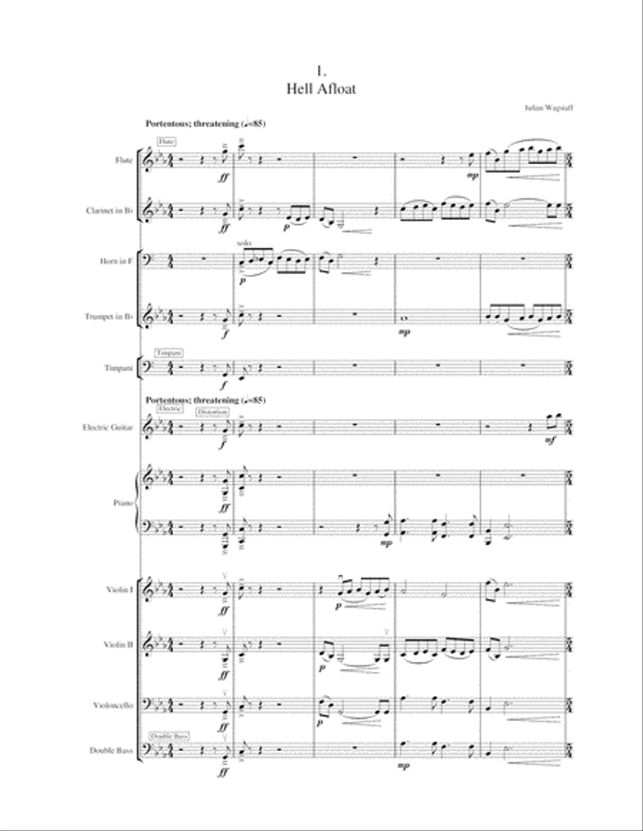 John Paul Jones - a musical (full orchestral score - 2010 concert version) 4-Part scores gallery preview page 5