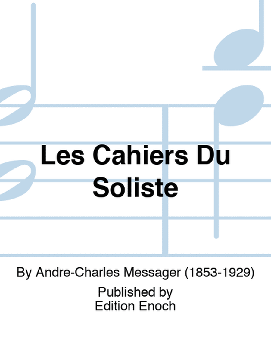 Les Cahiers Du Soliste